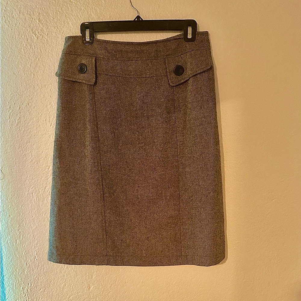 Brown Tweed Skirt